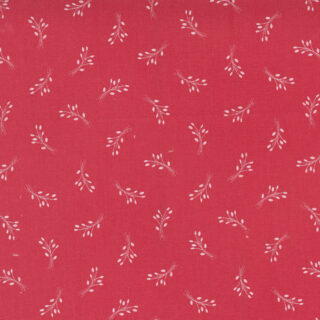 Beautiful Day - Red with white laurel leaves by Corey Yoder for Moda Fabrics