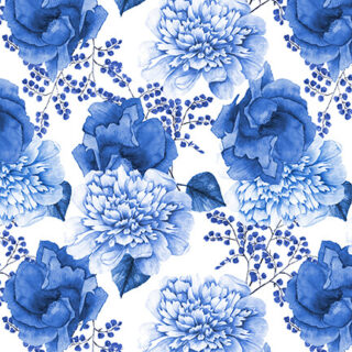 Blue Jubilee Roses 1731-75 medium blue by Blank quilting